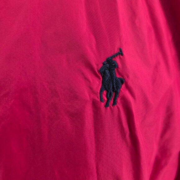 Polo Ralph Lauren Men's Red Hooded Pony Waterproof Rain Jacket Full Zip  Medium - Picture 5 of 15